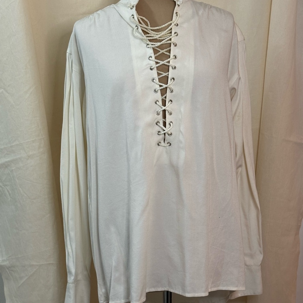 Men's Pirate/Poet Lace-Up Shirt